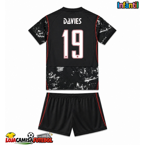 Camisa de Futebol Canadá Alphonso Davies #19 Equipamento Secundário Infantil Mundo 2026 Manga Curta (+ Calças curtas)